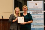 SDE Science Director Tiffany Neill is pictured with 2013 PAEMST  finalist Sara Vann